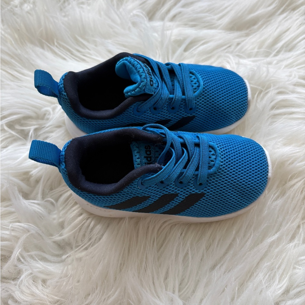 Adidas Blue and Black Athletic Sneakers
